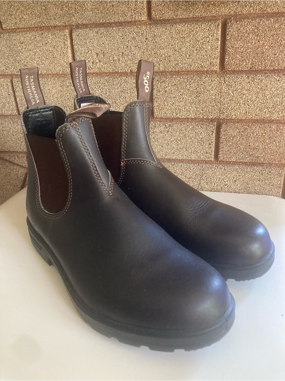 Blundstone #500 Originals Stout Brown Chelsea Boots Mens 9.5 Women's 10.5